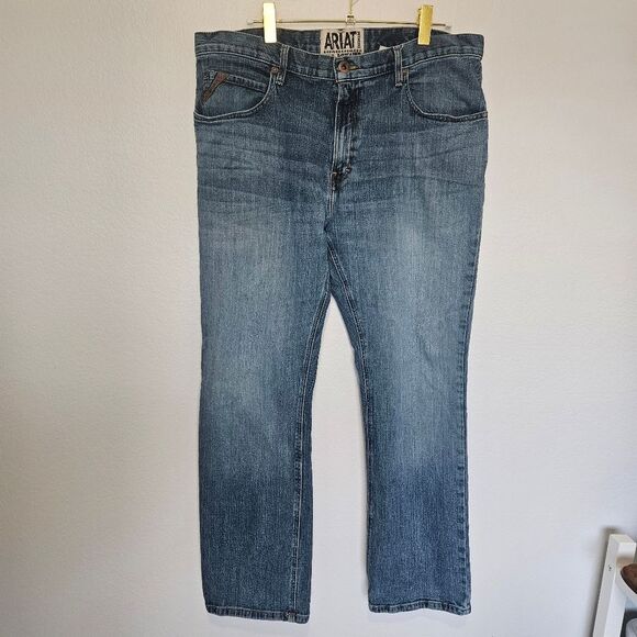 Ariat | M4 Boot Low Rise Denim Jeans Cowboy Western Rodeo Mens 40 x 32 - Picture 2 of 7